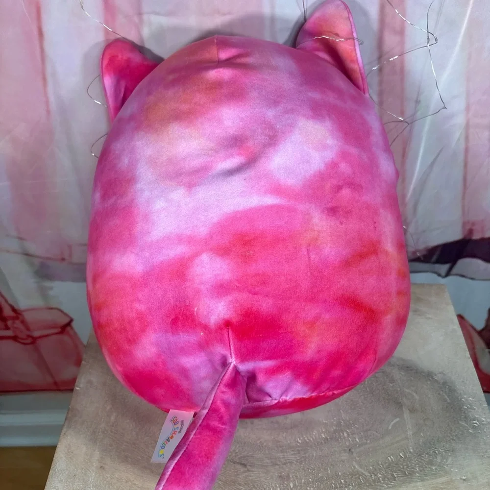 Squishmallows Pink Tie-Dye Cat Plush